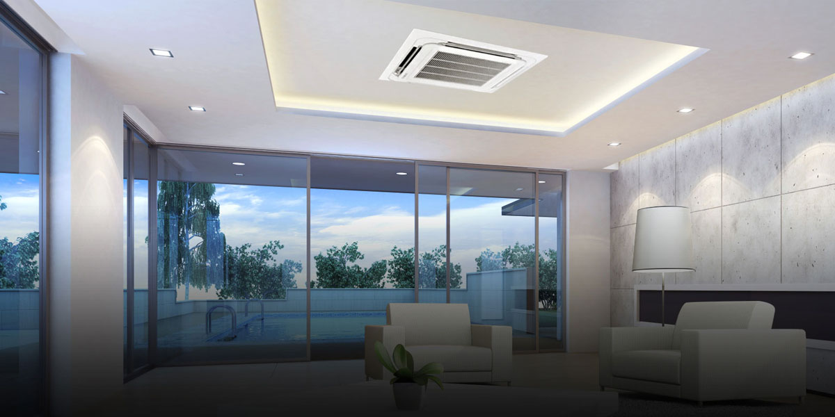 Cassette Inverter Air Conditioner — detail view