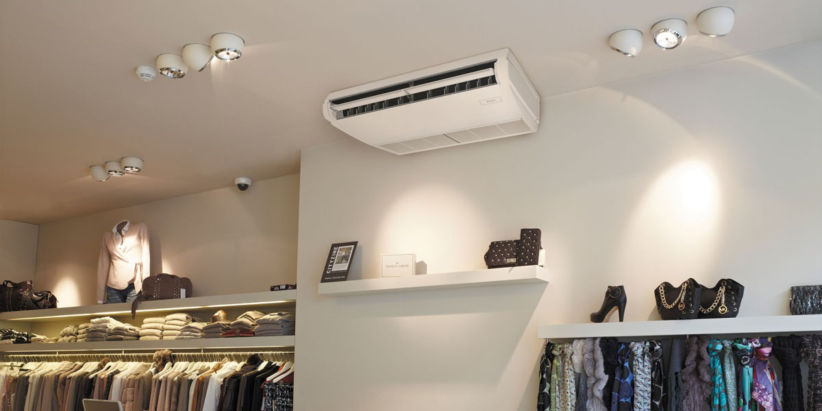 Floor-Ceiling Inverter Air Conditioner — detail view