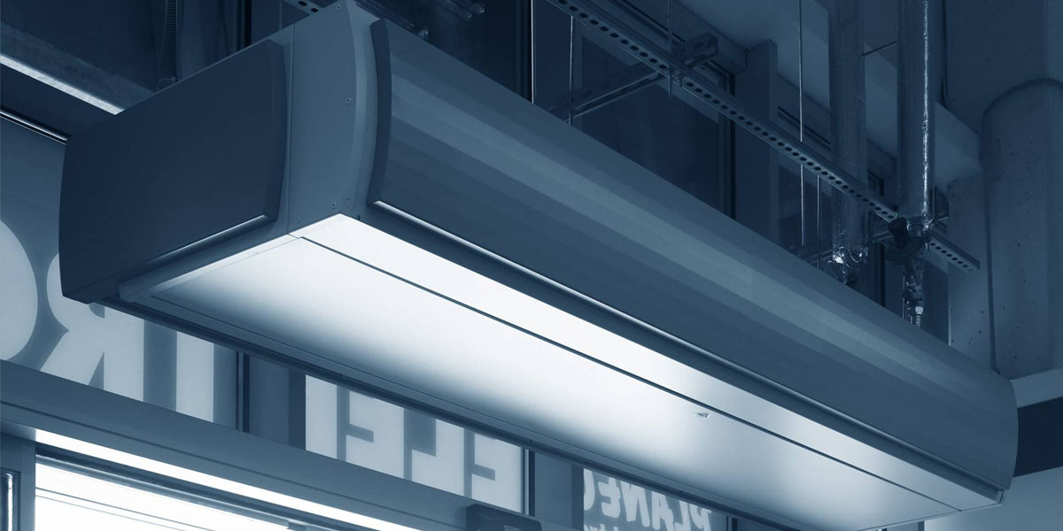 Water Coil Air Curtains — detail view